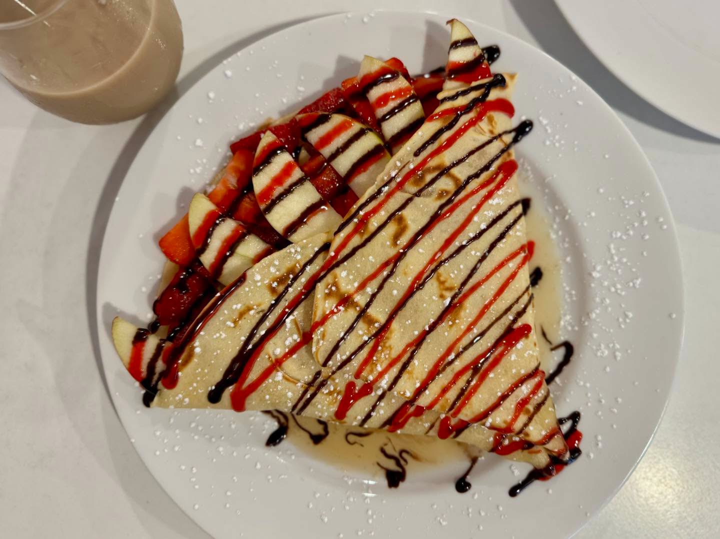 Crêpe sucrée aux fruits